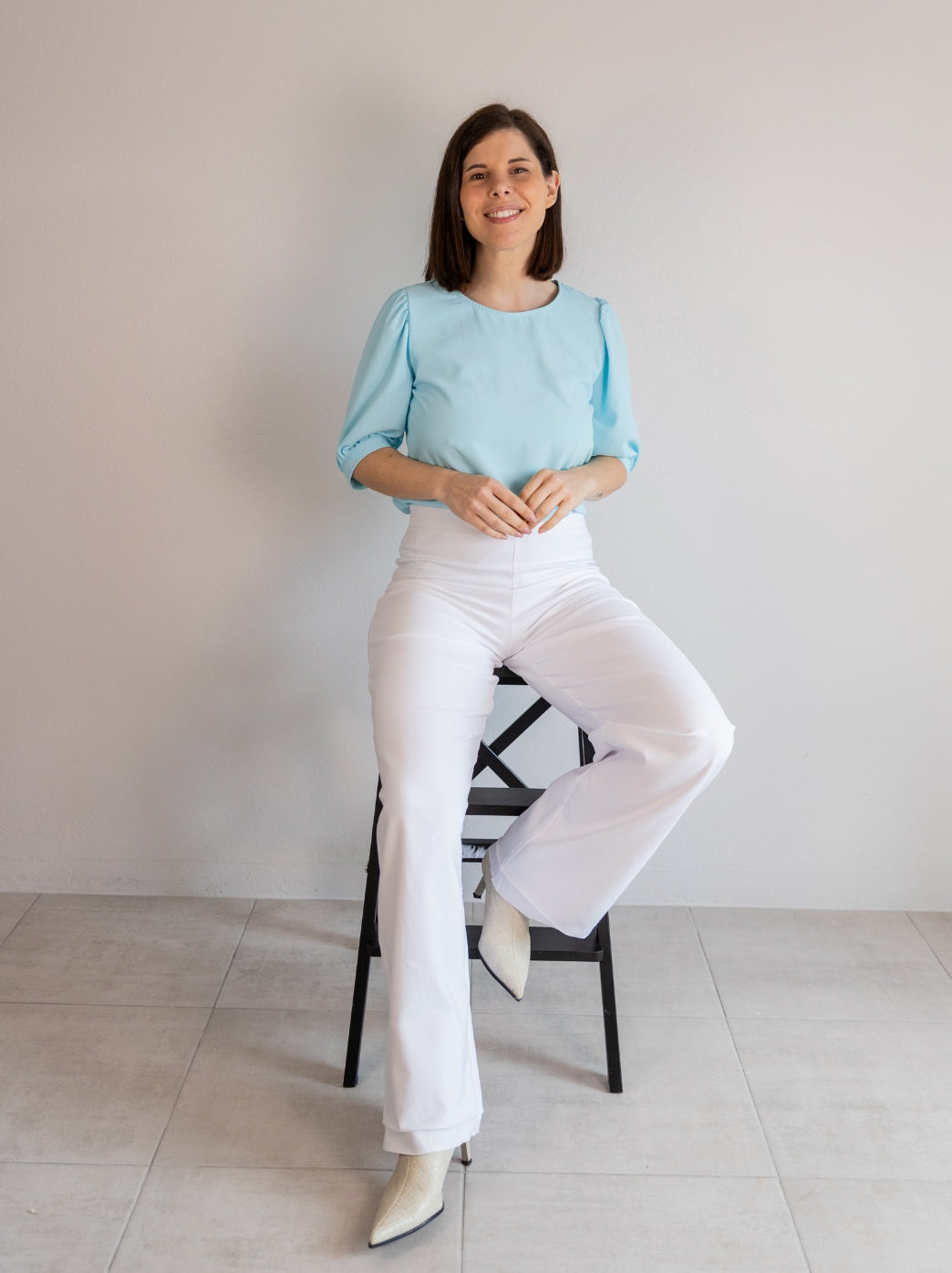 BLUSA RITA | AZUL CELESTE