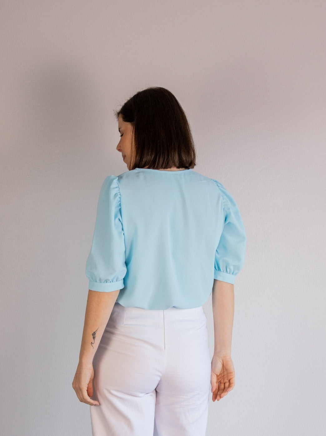 BLUSA RITA | AZUL CELESTE