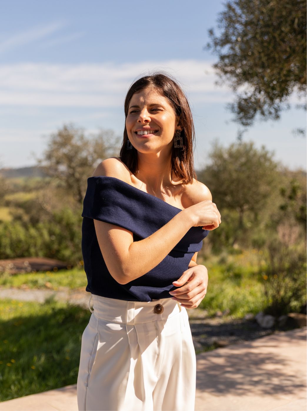 TOP OMBROS | AZUL