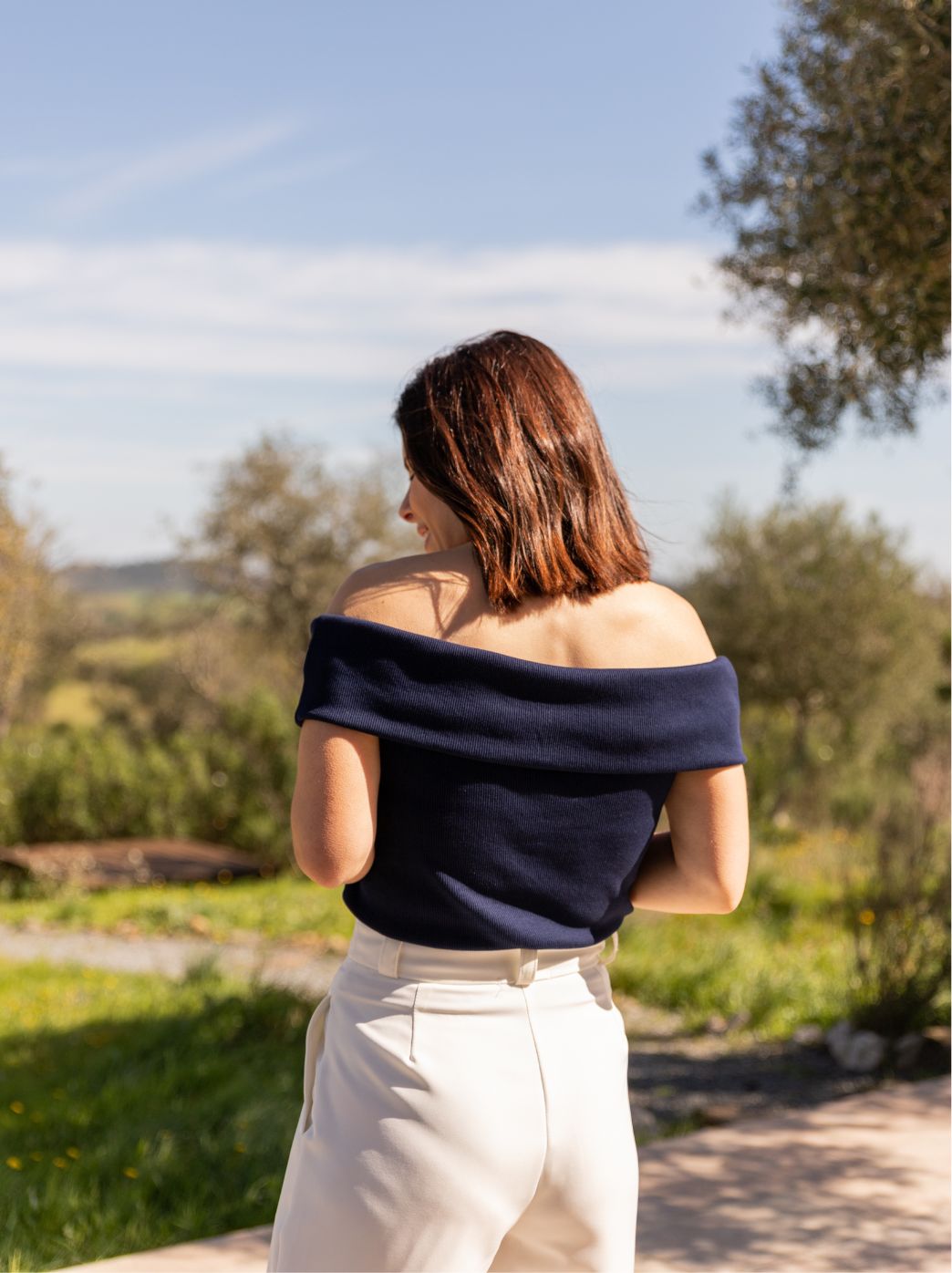 TOP OMBROS | AZUL