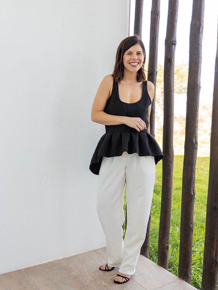 TOP PEPLUM | PRETO