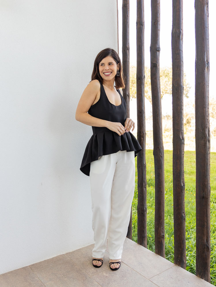 TOP PEPLUM | PRETO