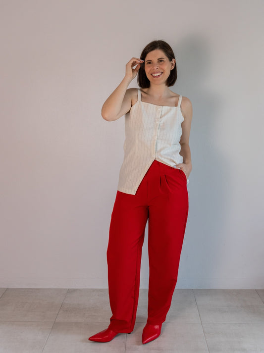 CALÇAS BARREL | VERMELHO