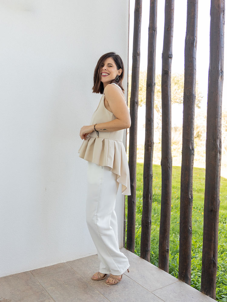 TOP PEPLUM | CREME