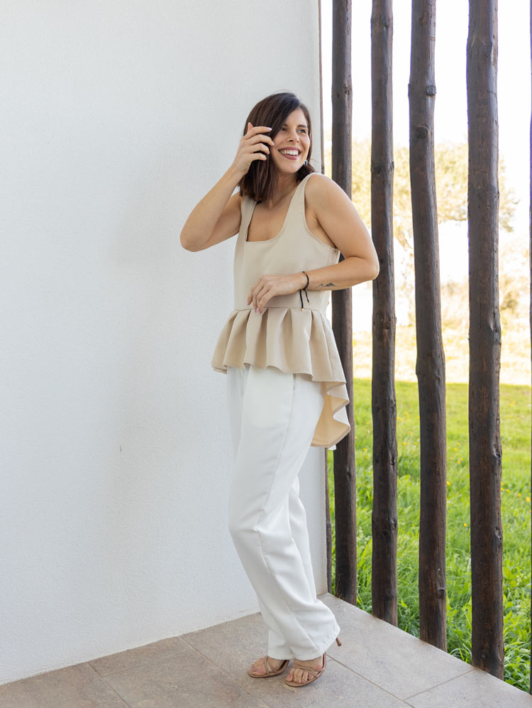 TOP PEPLUM | CREME