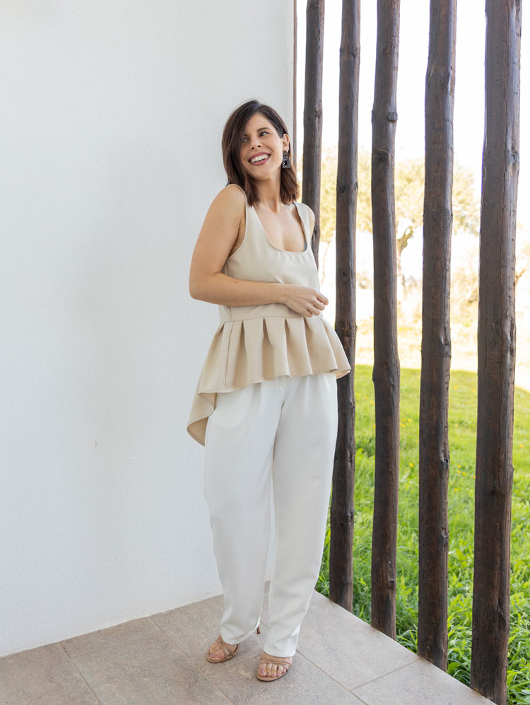TOP PEPLUM | CREME